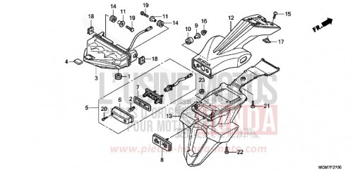 FEU ARRIERE CB600FAD de 2013